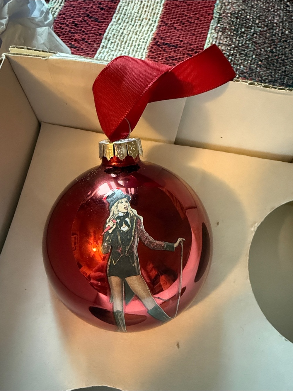 Taylor Swift Red Era Ornament Christmas Tree Ball Ornament
